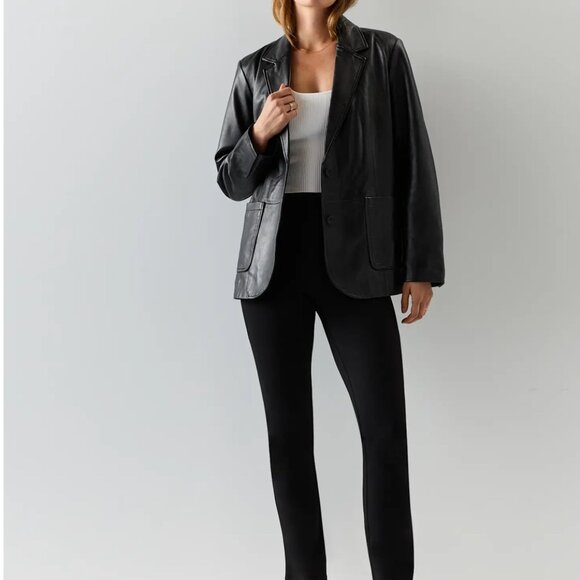 Quince Ultra Stretch Ponte Straight Leg Petite Pants NWT - Picture 4 of 13